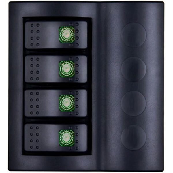 Bfy 4'lü Switch Panel,Yeşil Işıklı ve Otomatik Sigortalı