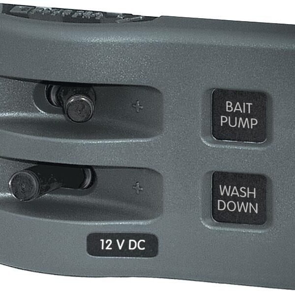 Blue Sea Systems WeatherDeck® 12V DC Su Geçirmez Sigorta Paneli 2'li 4303