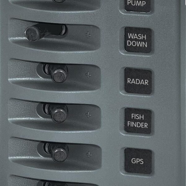 Blue Sea Systems WeatherDeck® 12V DC Su Geçirmez Sigorta Paneli 6'lı 4307