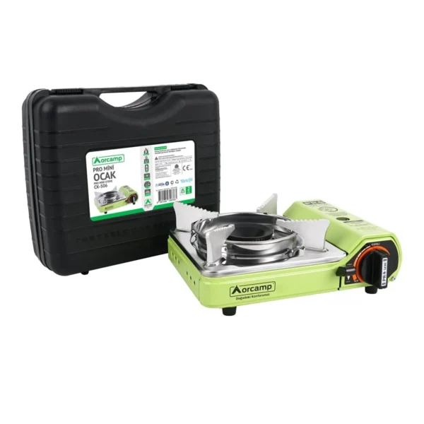 Orcamp Tekli Mini Portatif Ocak Yeşil