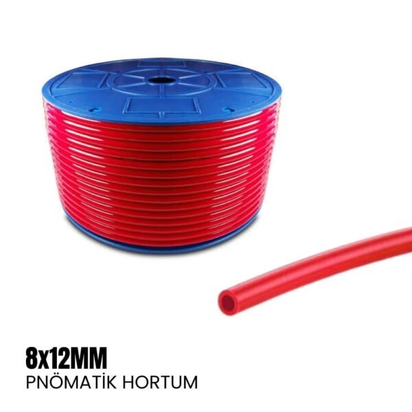 Euroflex Pnömatik Hortum 8x12mm Karavan Su Tesisatı - Kırmızı