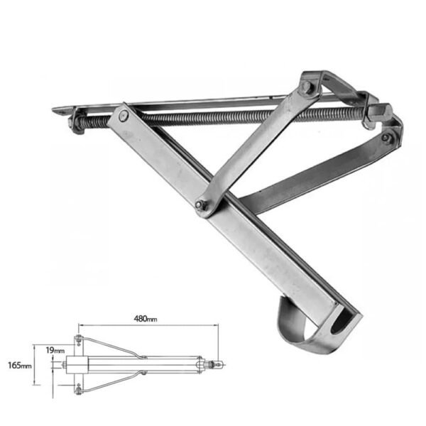 KDH Karavan Köşe Destek Ayağı Krikolu Galvaniz 800 Kg