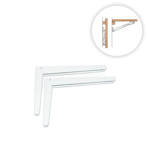 KDH Katlanır Masa Braketi 30cm Karavan Ek Tezgah ( 2'li Set )