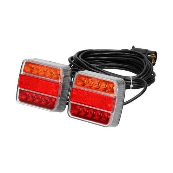 Led Römork Stop Lambası 7 Pin Set Mıknatıslı 10 Metre - 12v