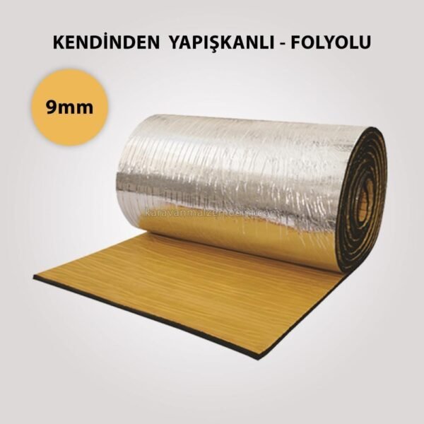 KDH Pa-Flex Elastomerik Kauçuk 9mm – 24m² Folyolu Yapışkanlı