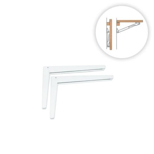 KDH Katlanır Masa Braketi 20cm Karavan Ek Tezgah ( 2'li Set )